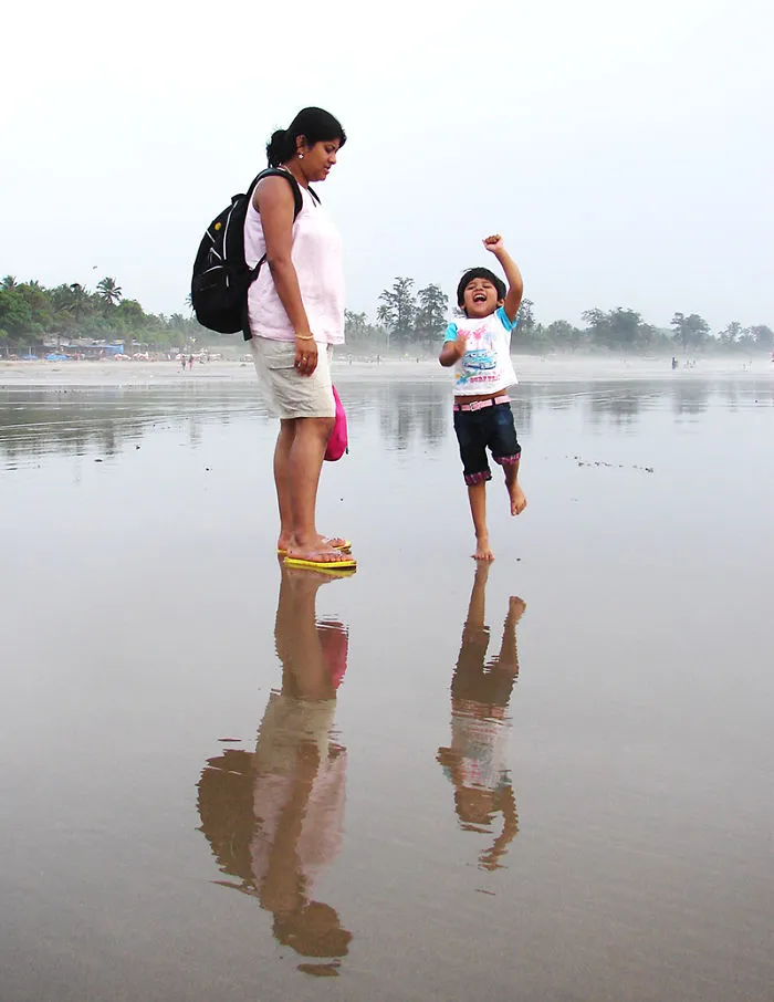 Excitement At Beach