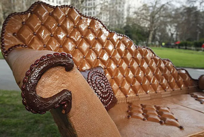 A 250kg Edible Chocolate Sofa