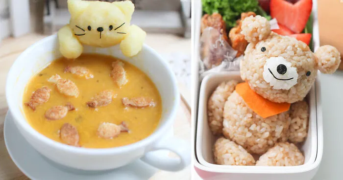 Mother Of Two Makes Cute Japanese-Inspired Lunches For Her Kids