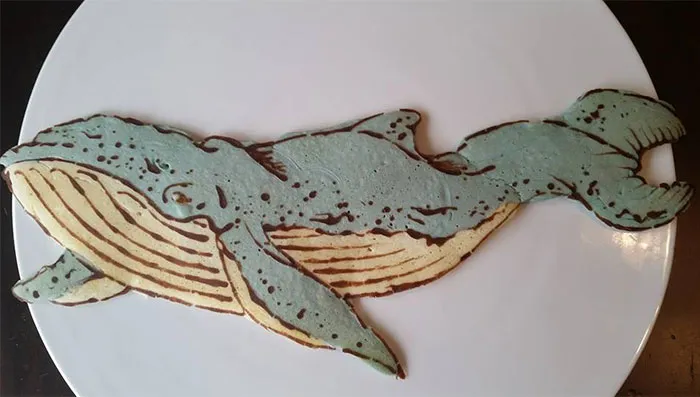 Dad Makes Colorful Artistic Pancakes For His Kid