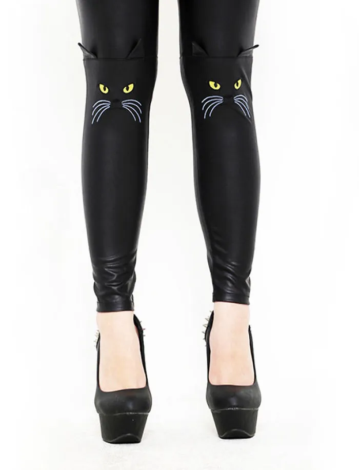 Black Kitty Leggings