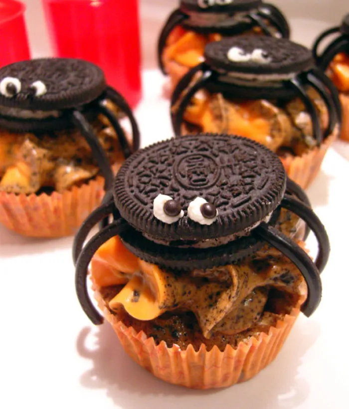 Oreo Spider Cupcakes