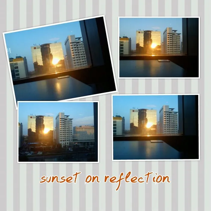 Reflected From My Desk