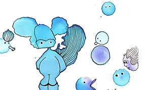 Imagino: I Turn Watercolor Splashes Into Cute Characters