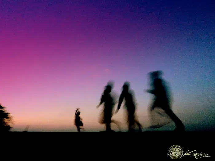 Running Home After Sunset!