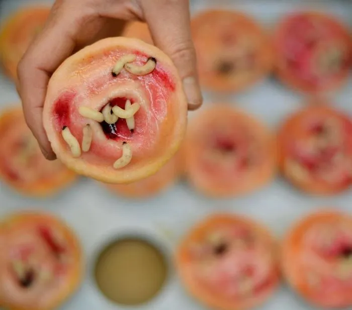 Maggot Cupcakes