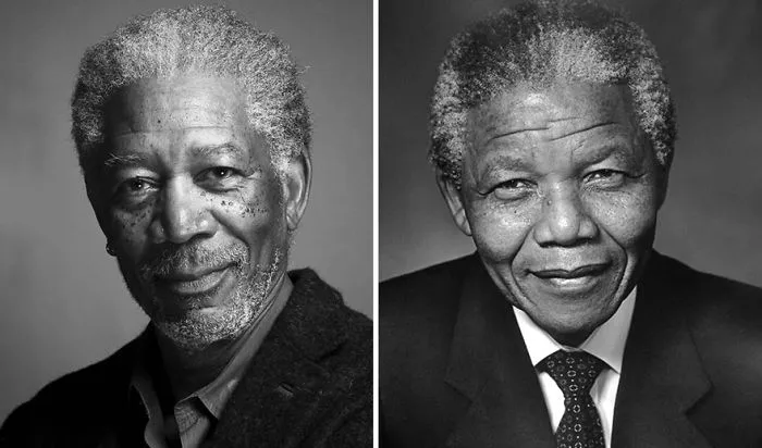 Morgan Freeman as Nelson Mandella in Invictus