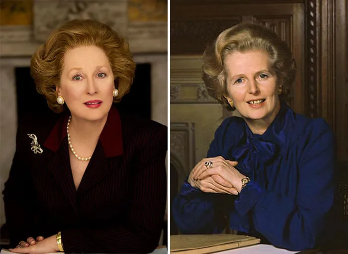 Meryl Streep as Margaret Thatcher in The Iron Lady