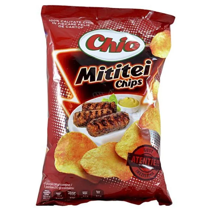 Chips With Grilled Minced Meat Rolls (romania)