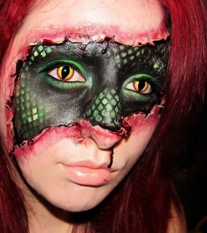 Snake In A Girls Costume