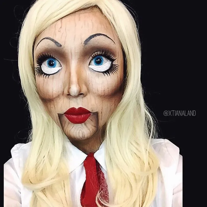 Wooden Doll Make Up
