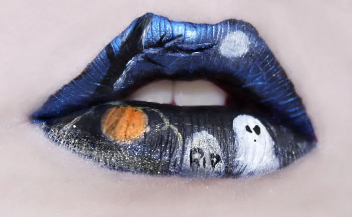 Beautifully Creepy Halloween Lip Makeup Ideas By Eva Pernas
