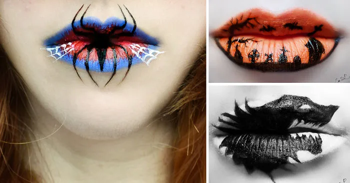 Beautifully Creepy Halloween Lip Makeup Ideas By Eva Pernas