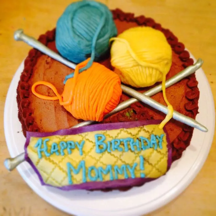 Basket With Balls Of Yarn And Knitting Needles