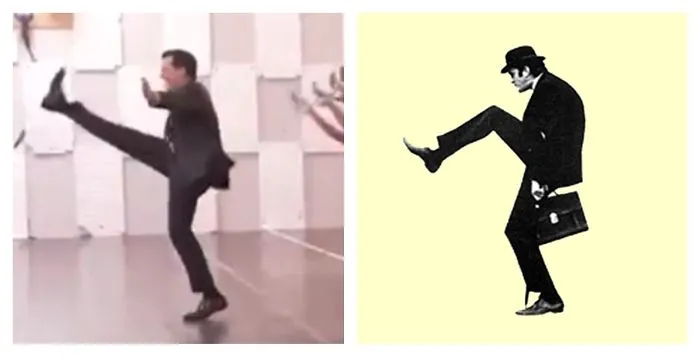 Dancing Stephen Colbert Totally Looks Like Ministry Of Silly Walks John Cleese