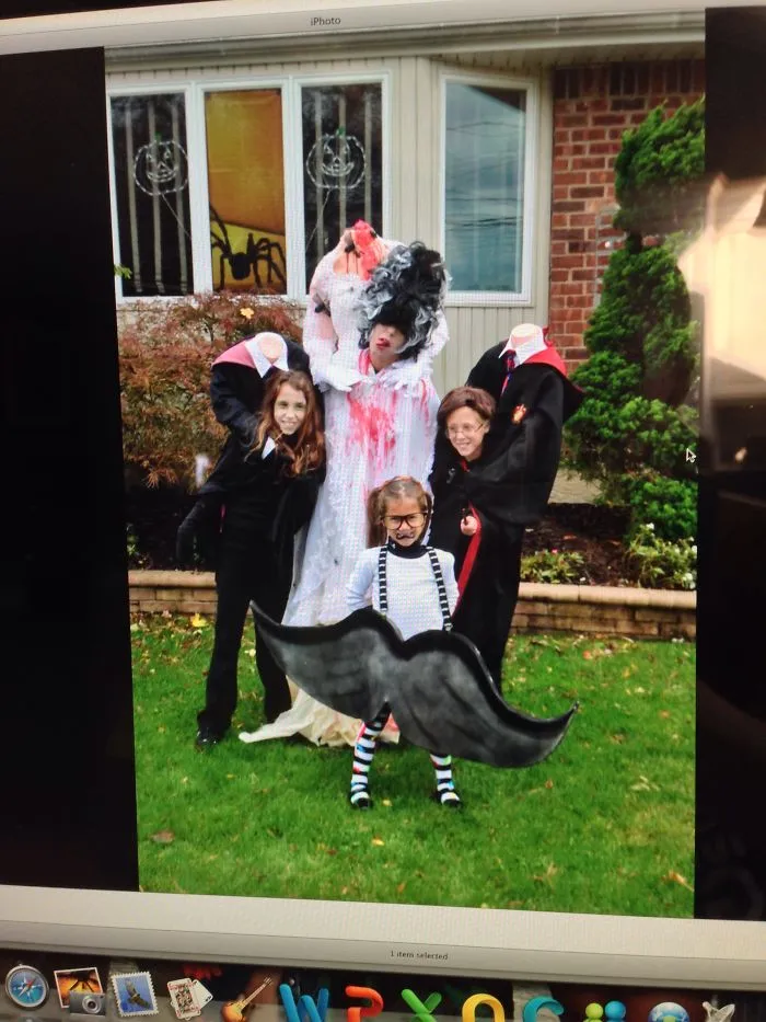 A Headless Family And A Stache