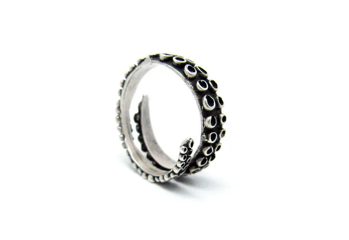 Octopus Tentacle Ring By Rbz Jewelry