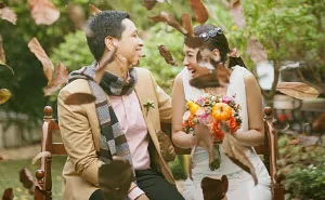 Thanksgiving-Themed Wedding From Rebellious Brides