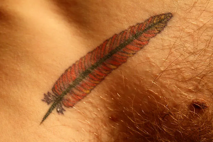 Feathers.