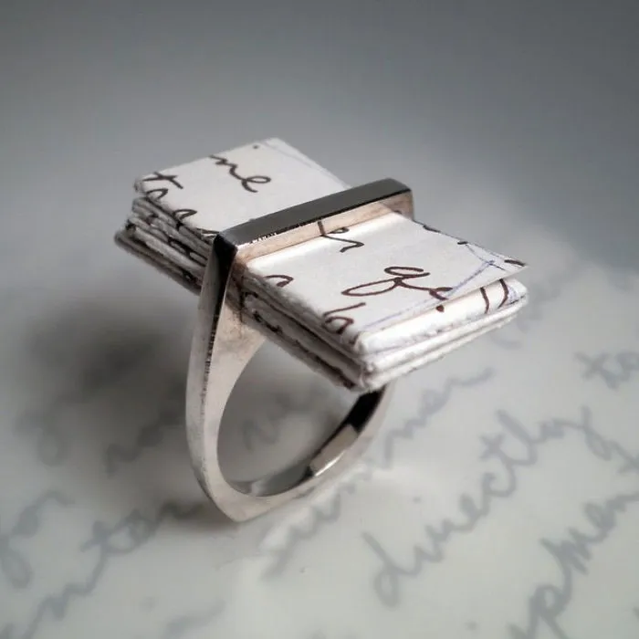 Engagement Ring With A Love Letter Inside