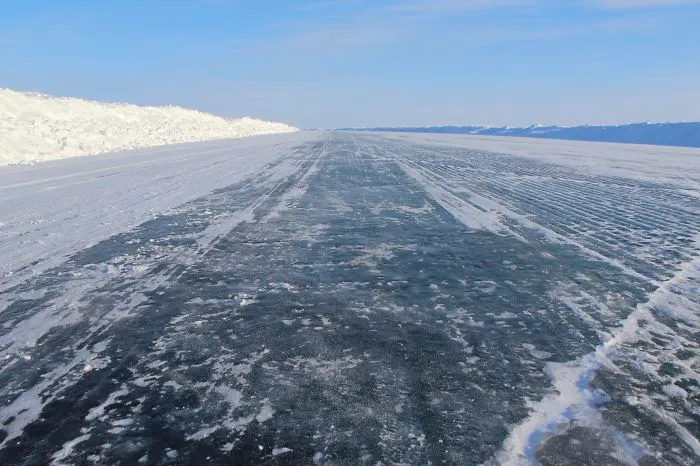 Ice Road Between Inuvik And Tuktoyaktuk, North West Territories, Canada