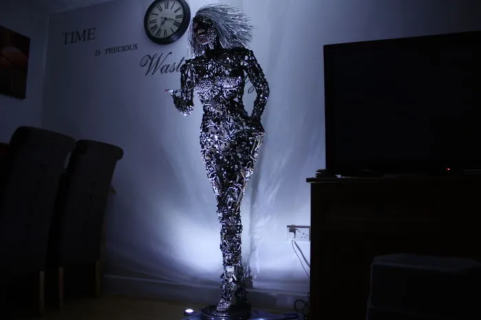 I Made This Sculpture 'metalda' From Scrap Metal