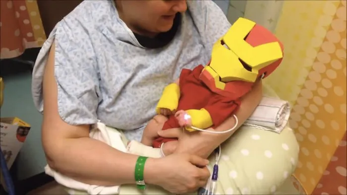This Doting Dad Made His Baby Boy An Iron Man Costume So He Can Get Well Soon