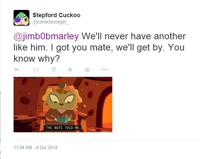 Truly Modern Romance, We Send Each Other Little Notes Through Twitter. For Example:
