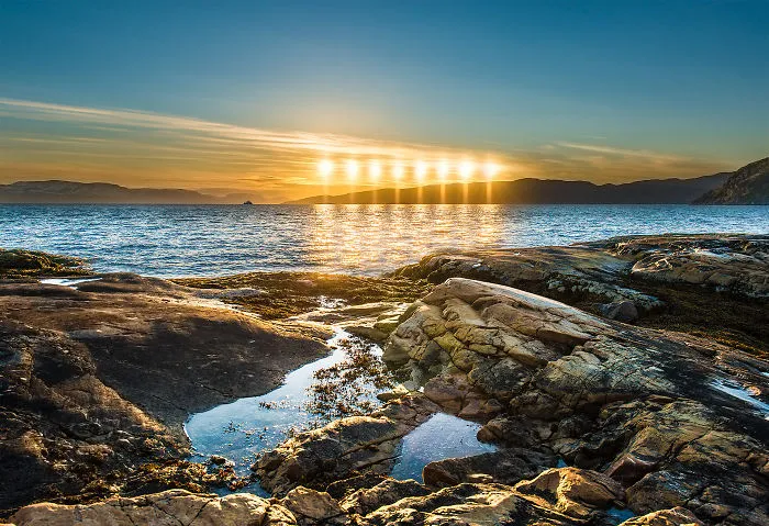 Midnight Sun In Alta, Norway
