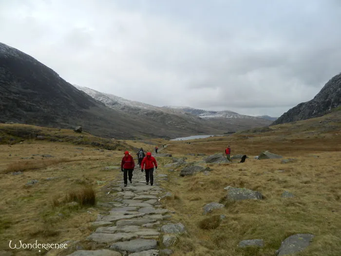 Red Walkers Around Cwm Idwal, Snowdonia National Park