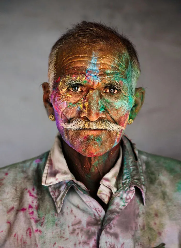 Man Covered In Powder