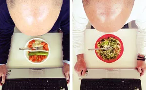 i 100 pasti: One Person, Same Spot, 100 Different Meals