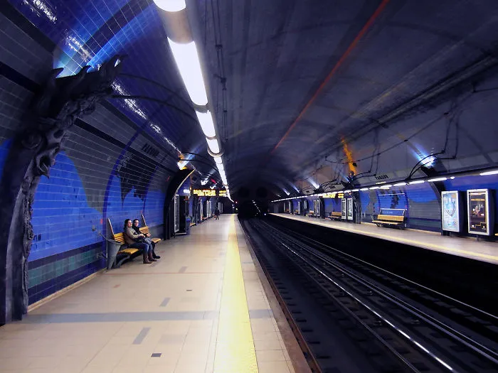 Parque Metro Station, Lisbon, Portugal