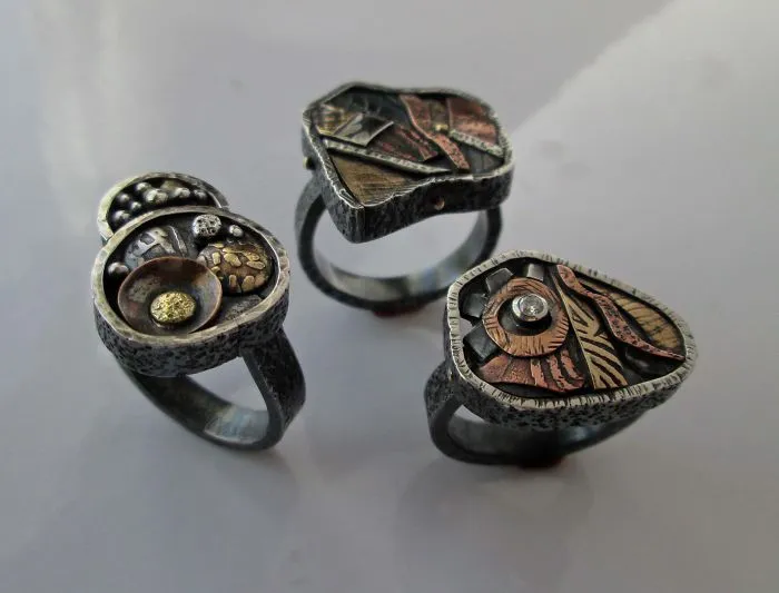 Michele Black/esoterica Soup Rings 2014