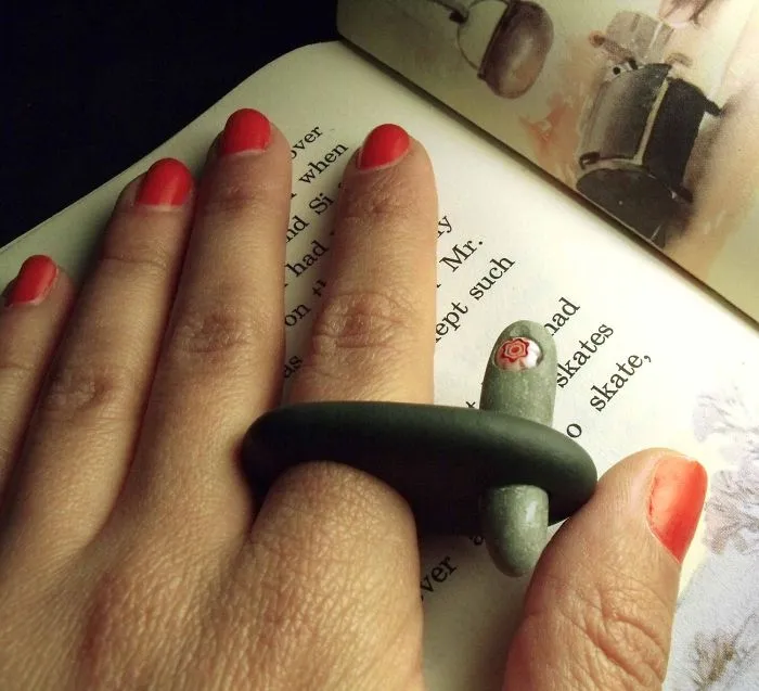 Sixth Finger - Hand Carved Stone Ring