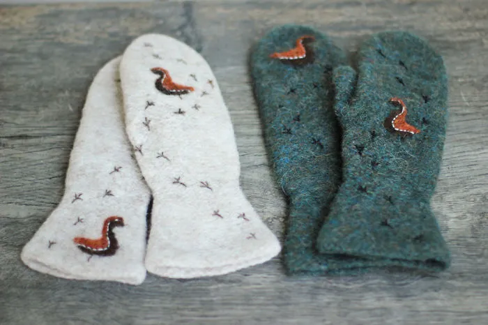Felted Wool Mittens