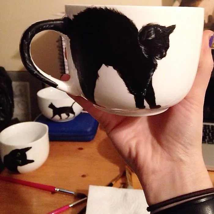 "black Cat" Cups And Bowls Collection