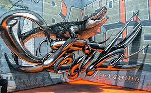 Portuguese Street Artist Creates Stunning 3D Graffiti That Seems To Float In The Air