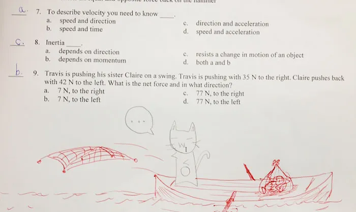 Teacher Finishes Student Drawings