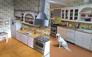 A Real House Turned Into A Pop-up Paper Doll House