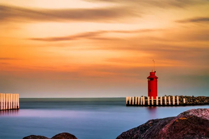 Lighthouse In Hov, Denmark - Photo By Calin Strajescu