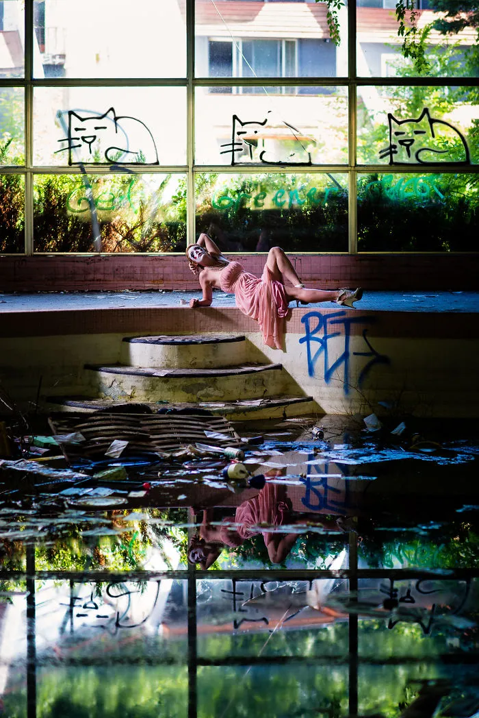 Clown Babe Explores Lost Love In An Abandoned Swingers Resort