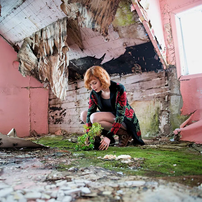 Canadian Photographer Takes Ethereal Self-portraits Inside Abandoned Buildings