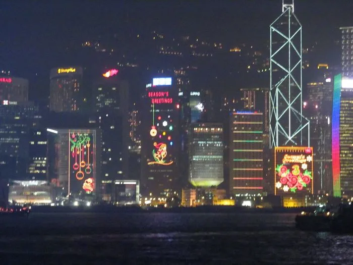 Christmas Light In Hong Kong