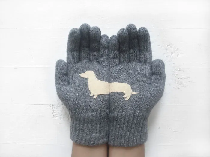 Weenie Dog Mittens