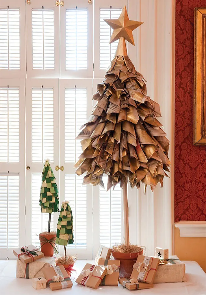 Newspaper Christmas Tree