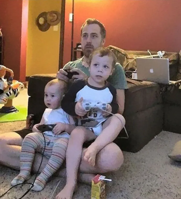 Kids Don't Even Know The Controllers Are Unplugged