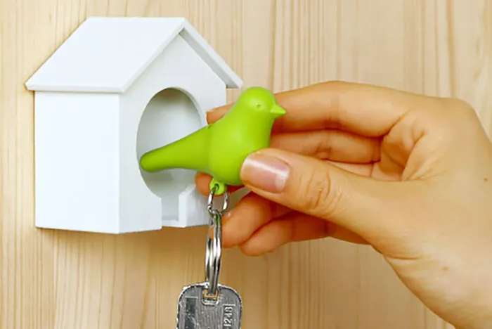 Birdhouse Key Holder