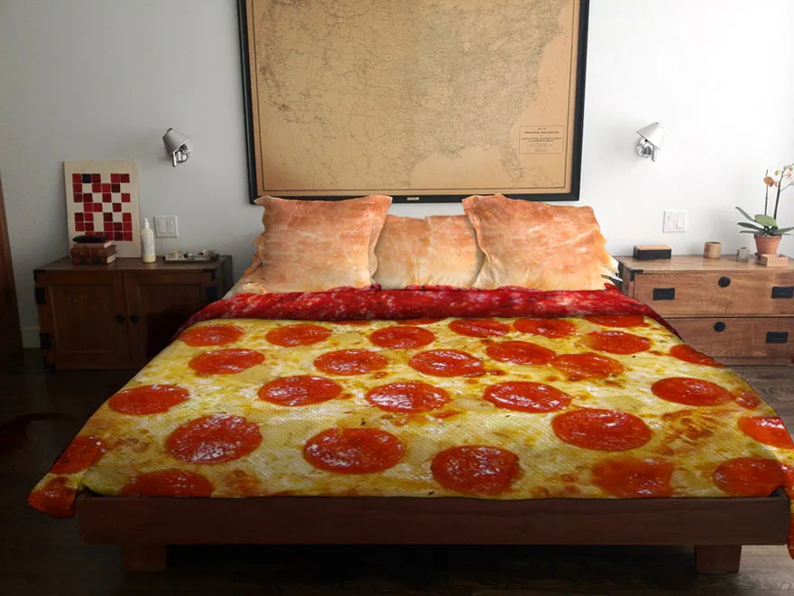 Pizza Bed Cover