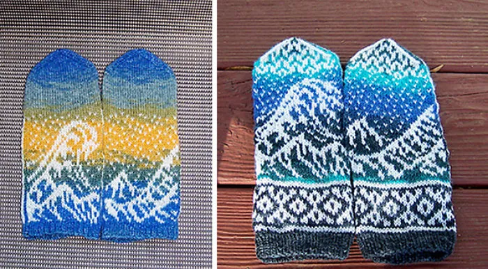 Wave Mittens